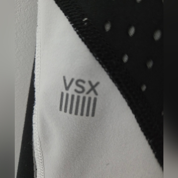 Victoria's Secret Black White Thick Reflective Leggings Size S Yoga Running - Picture 4 of 6